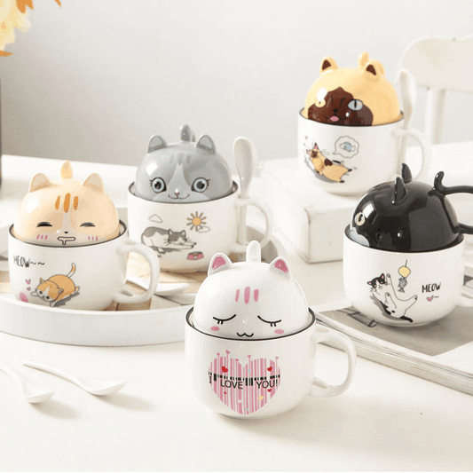 Kawaii Cute Kitty Cat Mugs - Cups & Bottles - Kawaii Bonjour