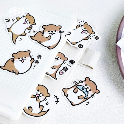 Kawaii Playful Otter Stickers - Stickers - Kawaii Bonjour