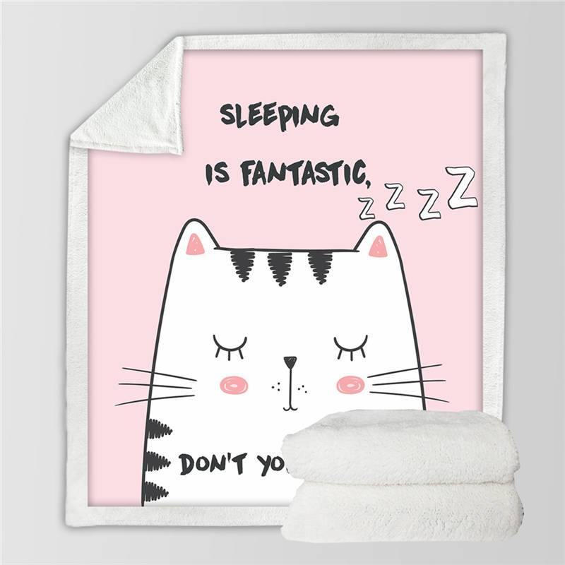 Sleeping Cat Blanket - Meowhiskers