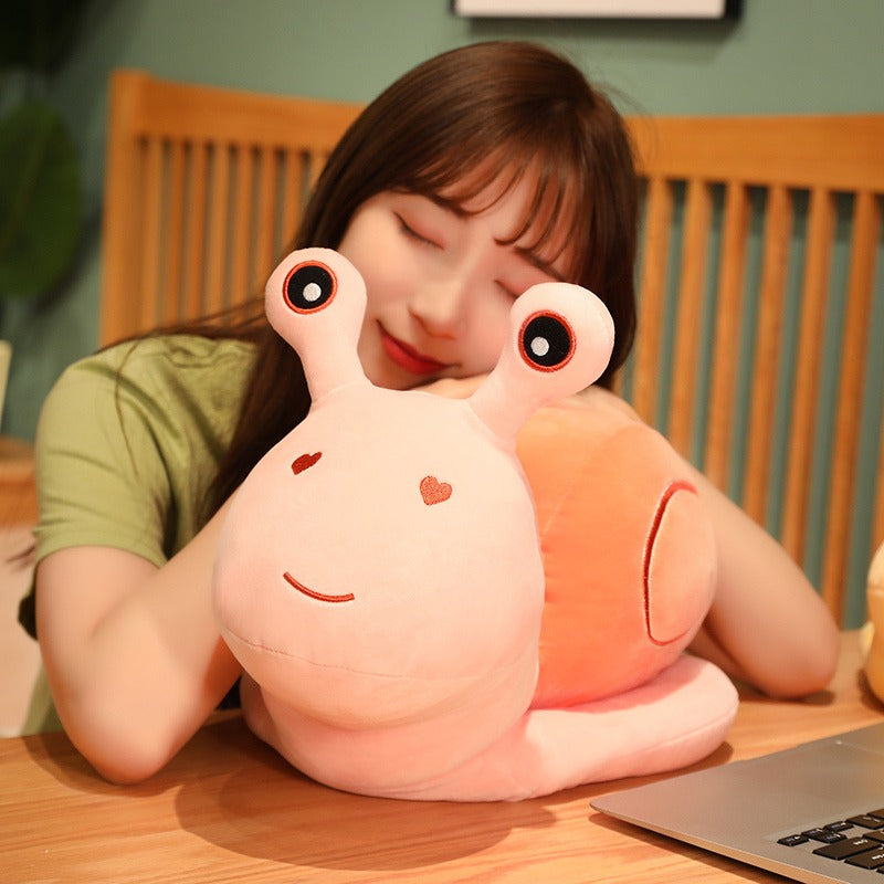 Kawaii Cartoon Snail Plushie