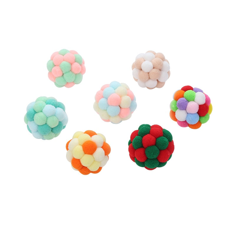 Colorful Bouncy Ball Cat Toy
