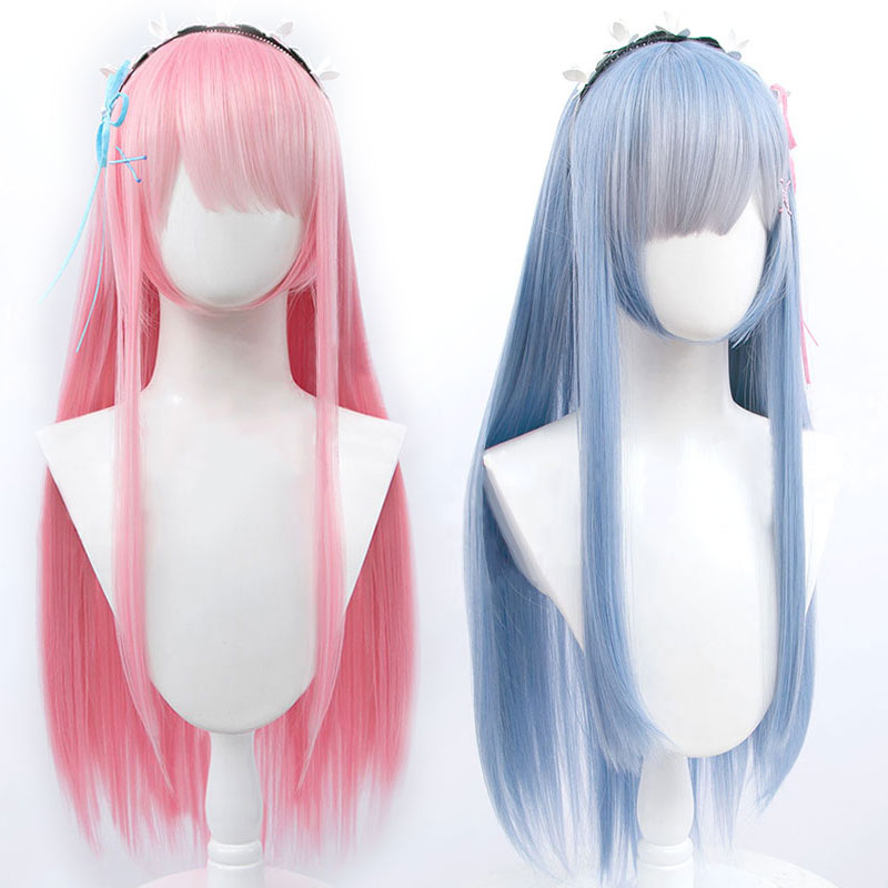 Kawaii Cosplay Anime Lolita Long Wigs With Hair Clip