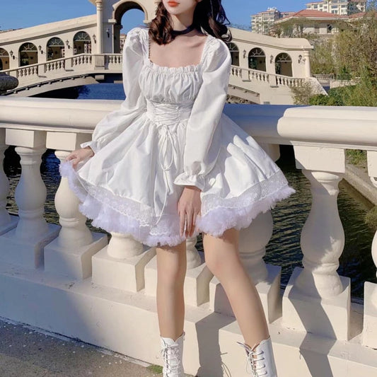 Korean Lolita Y2k Dress - Dress - Kawaii Bonjour