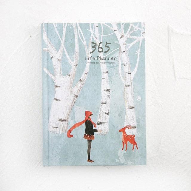 Nature Illustration 365 Life Planner - Journal, Notebook, Planner - Kawaii Bonjour