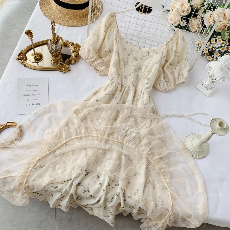 French Vintage Summer Fairy Dress - Dress - Kawaii Bonjour