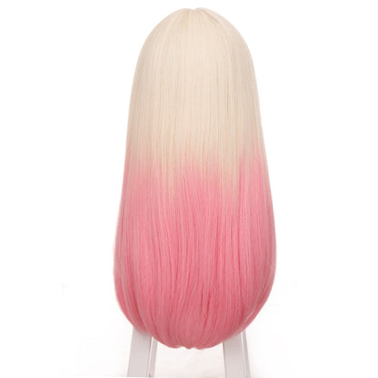 Cosplay Gradient Mix Color Long Straight Hair Wig