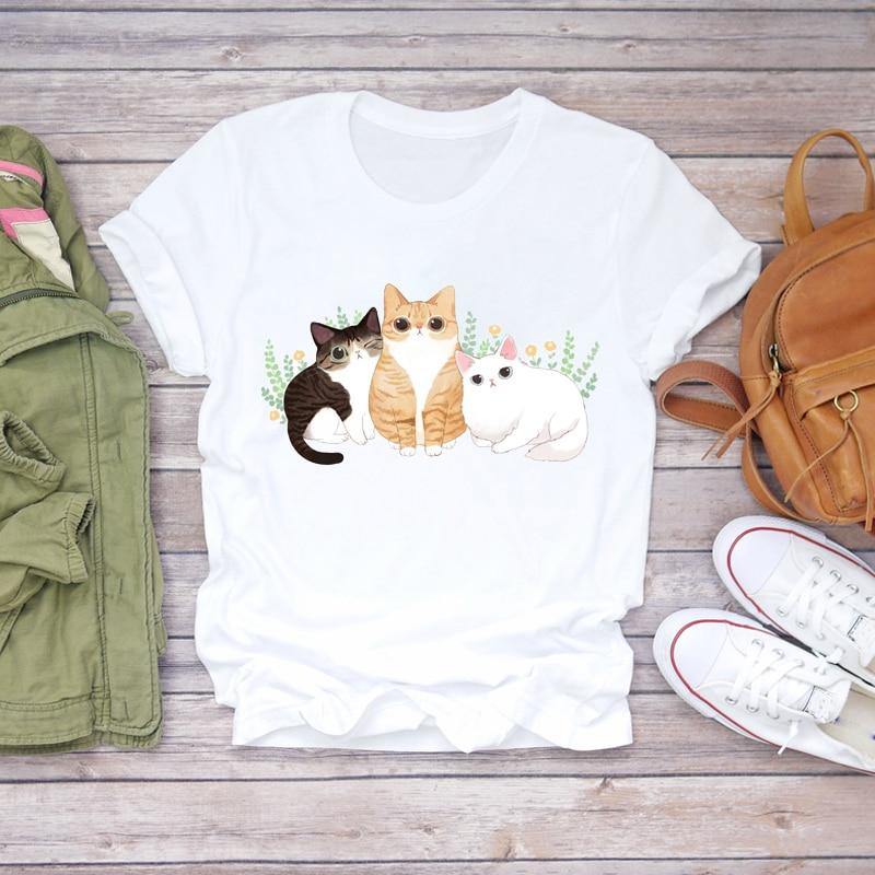 Fluffy Kitty Cat T-Shirt - Meowhiskers