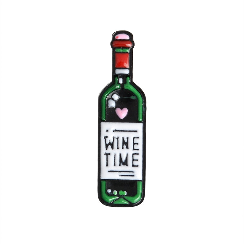 Wine Time Enamel Pin