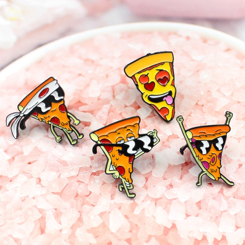 Cool Pizza Enamel Pins