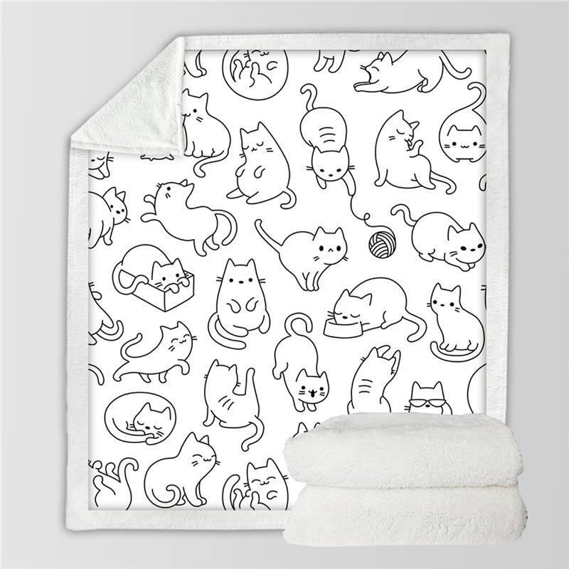 Playful Cat Blanket - Meowhiskers