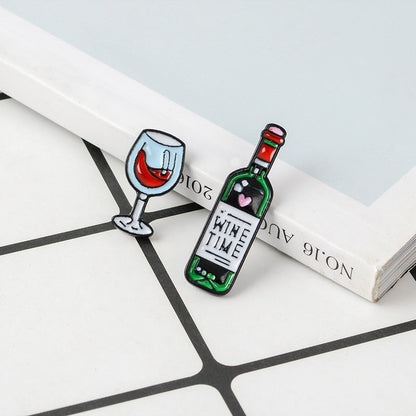 Wine Time Enamel Pin