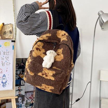 Kawaii Fluffy Bear Backpack - Backpack - Kawaii Bonjour