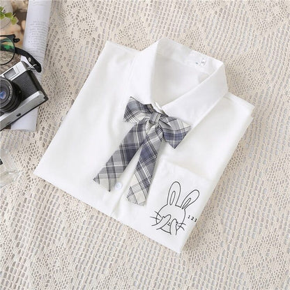 JK Back To School Bunny Pocket Shirt