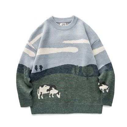 Dairy Cow Pullovers Sweater - Sweater - Kawaii Bonjour