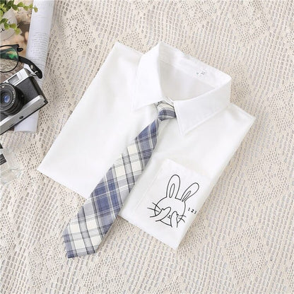JK Back To School Bunny Pocket Shirt