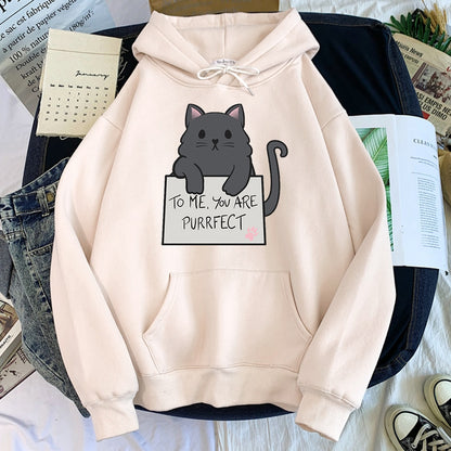 To Me You Are Purrfect Cat Hoodie -  - Meowhiskers 