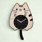Cartoon Cat Wagging Tail Wall Clock