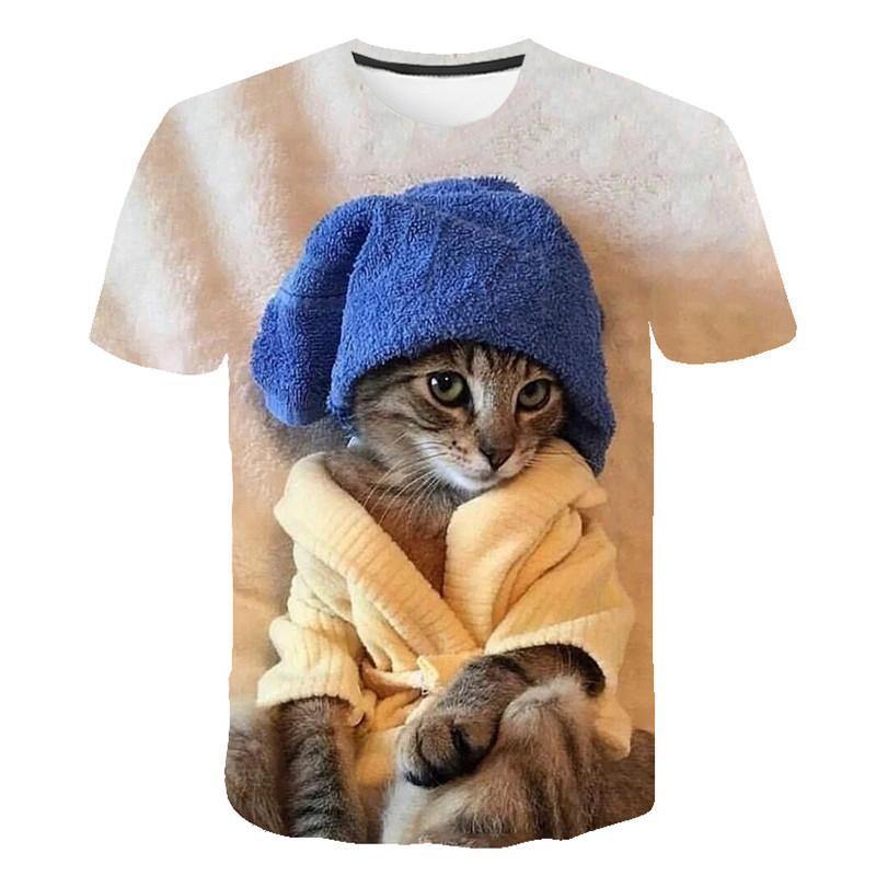 Shower Cat T-Shirt - Meowhiskers