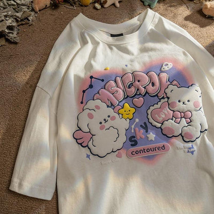 Kawaii Bunny Bear Love T-Shirt - T-Shirt - Kawaii Bonjour