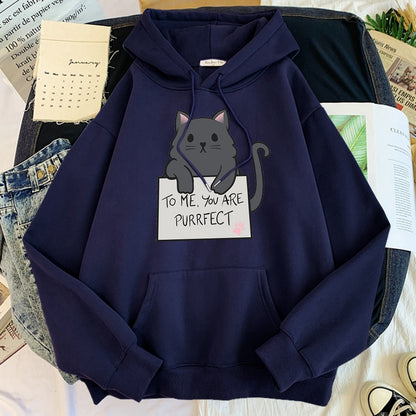 To Me You Are Purrfect Cat Hoodie -  - Meowhiskers 