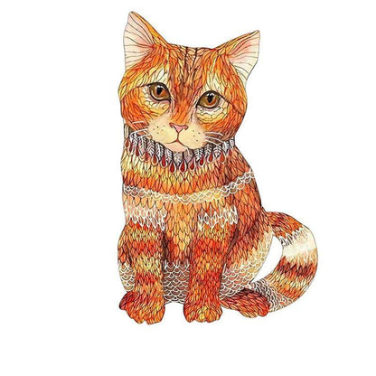 Orange Cat Puzzle - Meowhiskers
