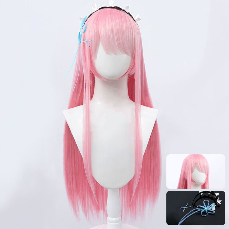 Kawaii Cosplay Anime Lolita Long Wigs With Hair Clip