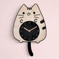 Cartoon Cat Wagging Tail Wall Clock