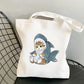Cute Cat Shark Tote Bag