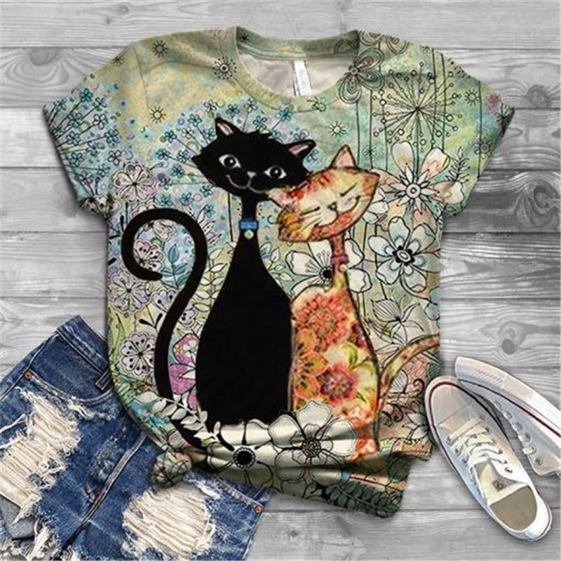 Flora Cat T-Shirt - Meowhiskers