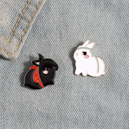 Kawaii Ninja Rabbit Enamel Pins - Enamel Pins - Kawaii Bonjour