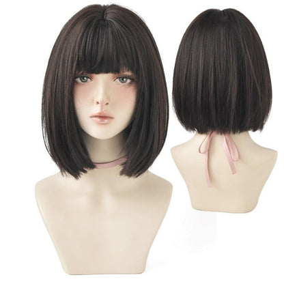 Kawaii Sweet Short Wig With Bangs