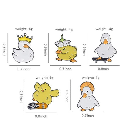 Kawaii Ducks Enamel Pins - Enamel Pins - Kawaii Bonjour