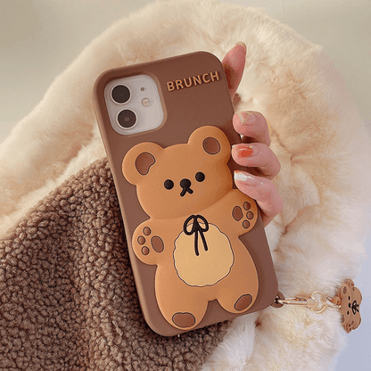 Kawaii 3D Cartoon Bear iPhone Case - iPhone Case - Kawaii Bonjour