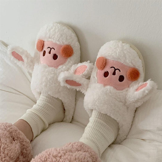 Kawaii Fluffy Sheep Slippers