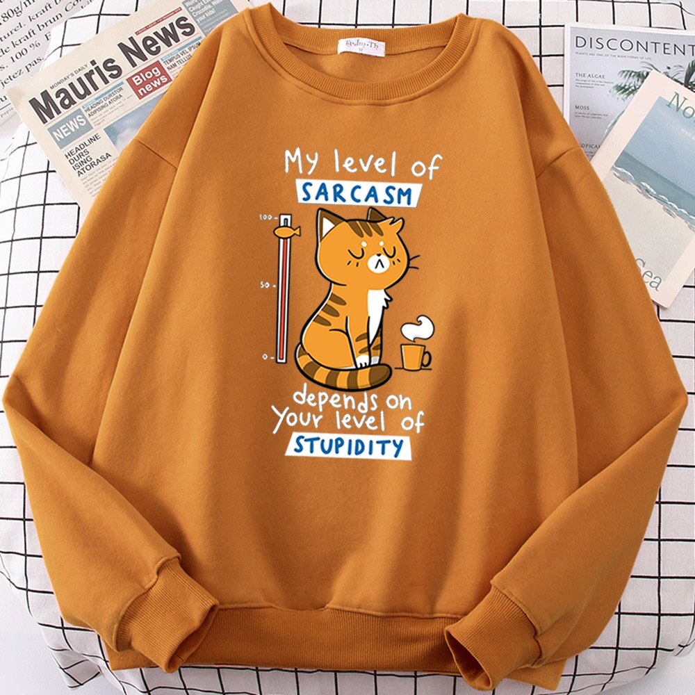 Sarcasm Cat Sweatshirt