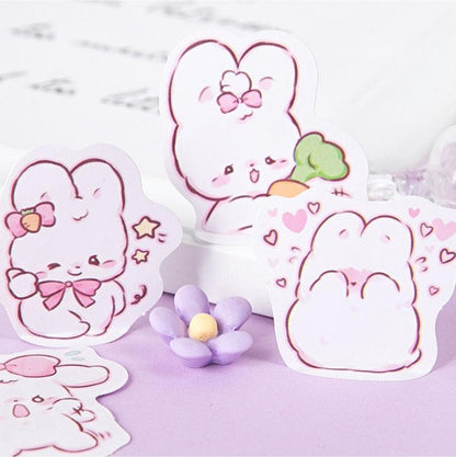Kawaii Cute Ribbon Rabbit Stickers - Stickers - Kawaii Bonjour
