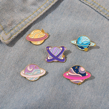 Space Galaxy Planet Collection Enamel Pins