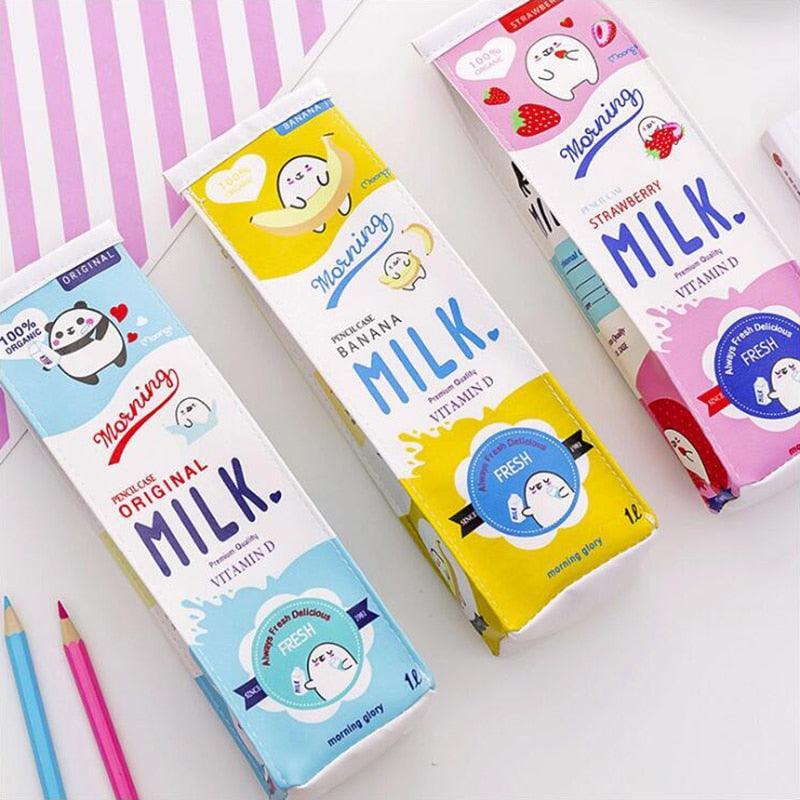 Kawaii Cute Milk Bottle Pencil Case - Pencil Case - Kawaii Bonjour