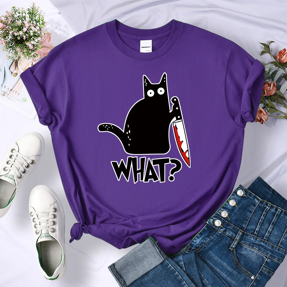 Funny Plotting Cat T-Shirt