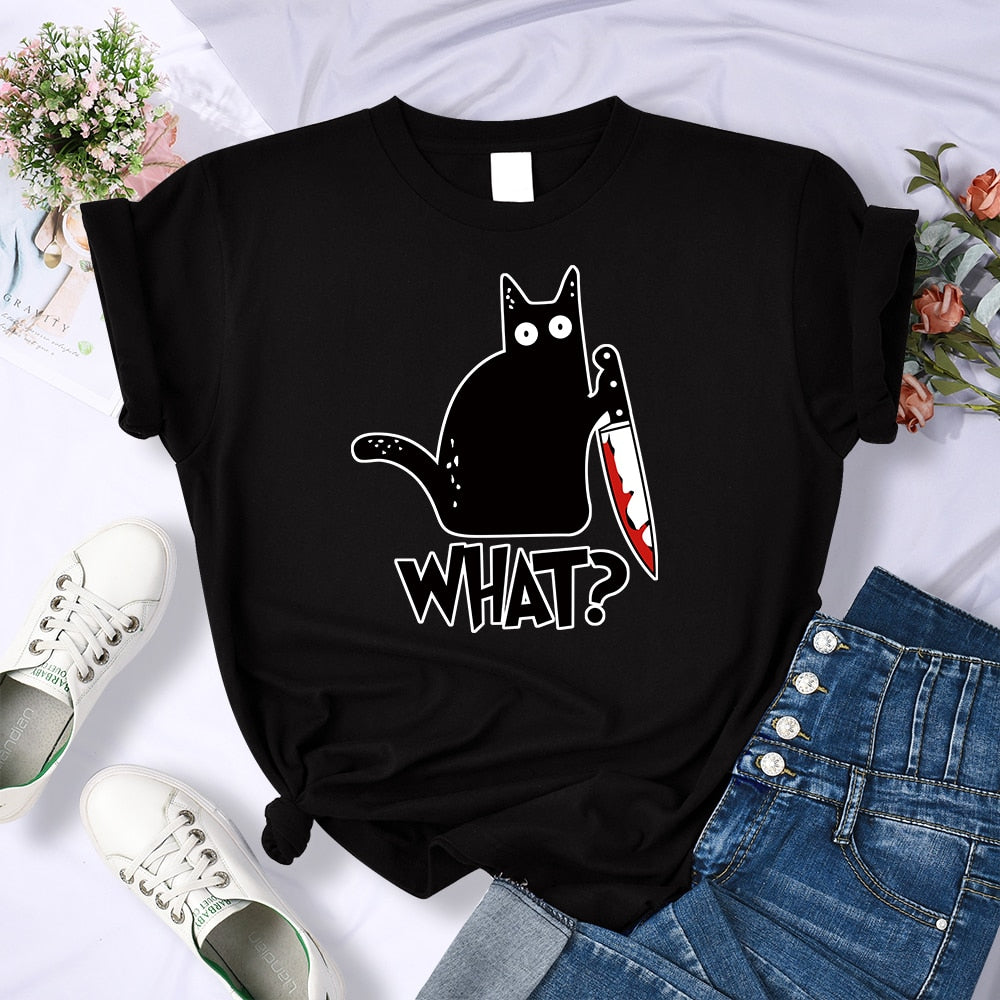 Funny Plotting Cat T-Shirt