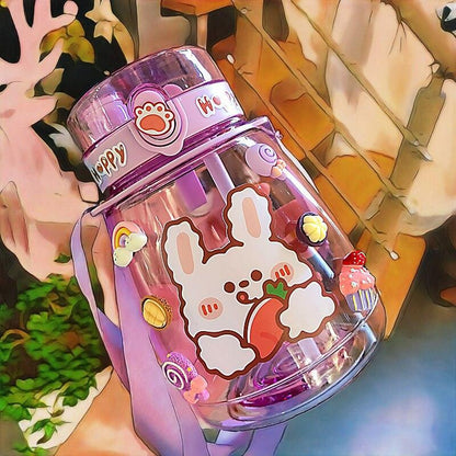 Kawaii Jumbo Bear & Bunny Water Bottle - Cups & Bottles - Kawaii Bonjour
