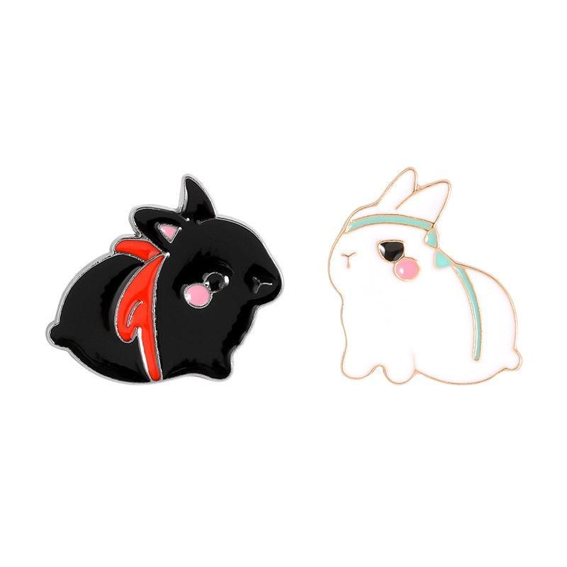 Kawaii Ninja Rabbit Enamel Pins - Enamel Pins - Kawaii Bonjour