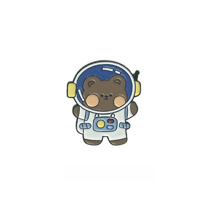 Kawaii Astronaut Bear & Rabbit Enamel Pins - Enamel Pins - Kawaii Bonjour
