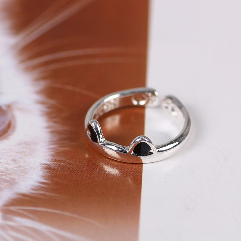 Kawaii Cat Ears Paws Rings