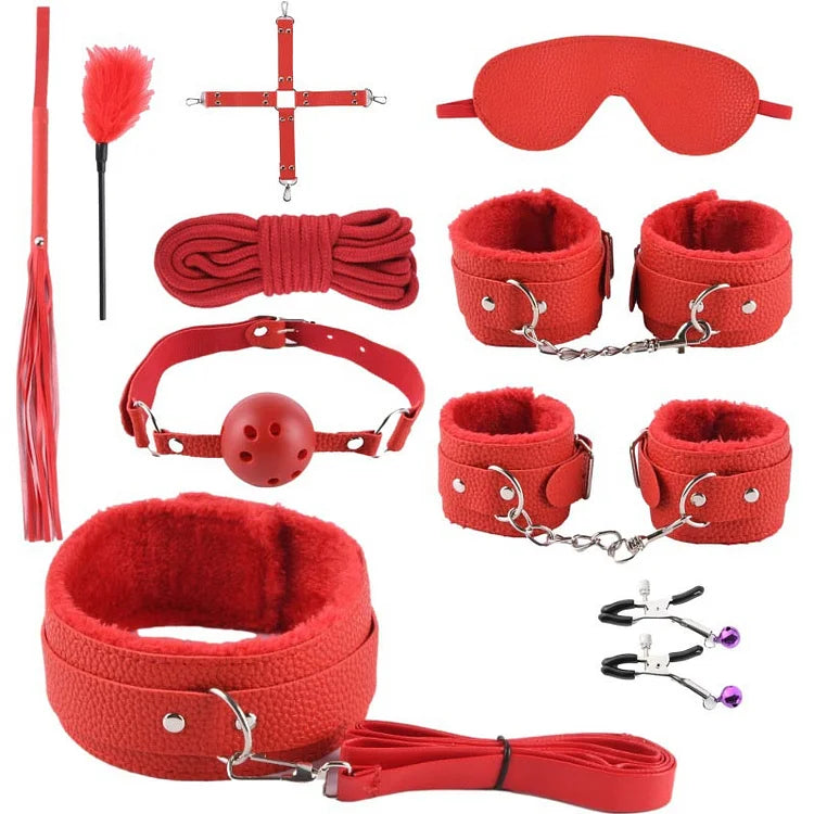 Leather Maid Cosplay Accessories 10 Piece Set