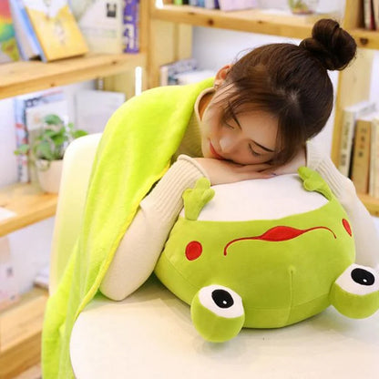 Cartoon Frog Pillow Plush Toy