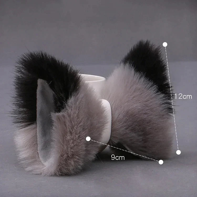 Kawaii Plush Fox Ears Hairpin Cosplay Costume Accessory