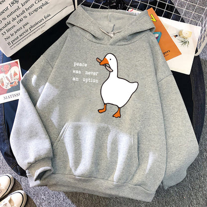 Peace Was Never An Option Goose Sweatshirt Hoodie