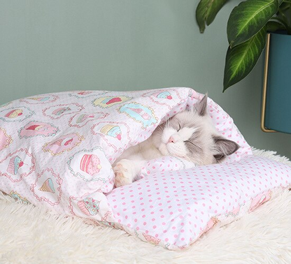 Japanese Cushion & Pillow Style Cat Bed