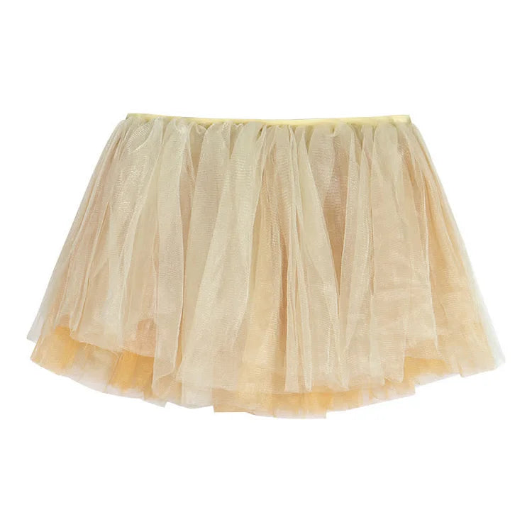 Vintage Lace Up Sleeveless Corset Top Tulle Mini Skirt